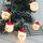 1.5m Santa Claus LED Holiday String Light, 10 LED 2 batterie AA Lampada decorativa fata calda alimentata a scatola per Natale, feste, camera da letto (bianco caldo)