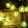 Spina USB a fetta di limone da 3 m, 20 LED Lampada decorativa fata calda stile adolescente per Natale, matrimonio, camera da letto (verde)