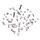 52 PCS Set completo di viti Parti di riparazione per iPhone 5 (nero)
