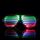 LED-CM03 LED Musical Shades Sound & Music Active LED Party Glasses con caricatore USB