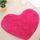 Tappetini da bagno antiscivolo a forma di cuore Tappeto da cucina Decorazione della casa, dimensioni: 70 * 80 cm (magenta)