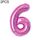 2 PCS 40 pollici Numero di foglio di alluminio Palloncini Balloons Compleanno Wedding Engagement Party Decor Bambini Forniture per bambini (6 rose rosse)