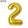 2 PCS 40 pollici Numero di foglio di alluminio Palloncini Balloons Building Wedding Engagement Party Decor Bambini Ball Forniture (2-Gold)