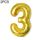 2 pz 40 pollici Numero di foglio di alluminio Numero palloncini Balloons Compleanno Wedding Engagement Party Decor Bambini Ball Forniture (3-Gold)
