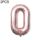 2 PCS 40 pollici di alluminio Numero di foglio di alluminio Palloncini Balloons Compleanno Compleanno fidanzamento Party Decor Bambini Forniture per bambini (0-chambaign Gold)