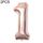 2 PCS 40 pollici Numero di foglio di alluminio Palloncini Balloons Compleanno Wedding Engagement Party Decor Kids Ball Supplentures (1-chambaign Gold)