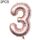 2 PCS 40 pollici di alluminio Numero del foglio di alluminio Balloons Balloons Compleanno Wedding Engagement Party Decor Bambini Forniture per bambini (3-chambaign Gold)