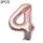 2 PCS 40 pollici Numero di foglio di alluminio Palloncini Balloons Compleanno Wedding Engagement Party Decor Kids Ball Forniture (4-chambaign Gold)