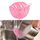 Gadget per il lavaggio del riso a forma di foglia Tagliatelle Fagioli Scolapasta Filtri Strumento per la pulizia, Dimensioni: 10,5x14,5 cm(Rosa)