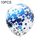 10 PCS 12 pollici coriandoli palloncini decorazione di nozze buon compleanno festa in lattice palloncino (blu)
