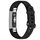 Banda di orologi in silicone a colori solidi per Fitbit Alta / HR (nero)