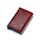 Tipo di carta elastica automatica Anti-magnetico RFID Pacchetto di carte retrò antifurto Portafoglio universale in metallo in pelle (rosso)