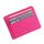 Pacchetto di carte per carte bancarie in pelle PU modello lucertola 5 pezzi (rosa)