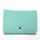 Portafogli donna corto mini portamonete portamonete in pelle PU decorato con corona (verde chiaro)