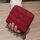 Mini portafoglio da donna con cerniera corta carino portamonete (rosso vino)