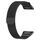 Per Garmin Fenix 6 / Fenix 7 Milanese Watch Band (Black)