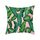 Piante tropicali Federa in poliestere Federe decorative Foglie verdi Copricuscino da tiro Quadrato 45 cm x 45 cm (32)