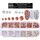 Nail Flat-back AB Crystal Strass Gemme con ciondoli 3D Decorazioni per unghie per manicure fai da te (08)