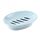 Contenitore per portasapone portasapone da bagno a doppia griglia (blu)