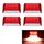 4 PCS ZS-6001 DC24V Auto / Truck Side Segnatore Lampada Lampada Lampada (luce rossa) 4 PCS ZS-6001 DC24V Auto / Truck Side Segnatore Lampada Lampada Lampada (luce rossa)