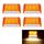 4 PCS ZS-6001 DC24V Auto / Truck Side Segnatore Lampada Lampada Lampada (luce gialla) 4 PCS ZS-6001 DC24V Auto / Truck Side Segnatore Lampada Lampada Lampada (luce gialla)