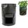 2 pezzi 7 galloni di patate per piantare sacchetti di PE per piantare ortaggi crescere borse forniture per giardini agricoli, dimensioni: 30 cm x 35 cm (nero)