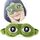 Cute Eyes Plush3D Frog Shade Cover Sleeping Rest Maschera da viaggio con borsa del ghiaccio Cute Eyes Plush3D Frog Shade Cover Sleeping Rest Maschera da viaggio con borsa del ghiaccio