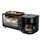 Macchina per la colazione elettrica 3 in 1 Macchina da caffè multifunzione + padella + mini forno forno per pizza per pane domestico (nero)