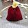 10 pezzi Borsa in velluto Borsa per gioielli Borsa per benedizione natalizia di Capodanno, dimensioni: 12x15 cm (vino rosso)