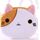 Portamonete in peluche per bambini con portamonete 3 pezzi simpatico gatto (marrone + bianco)