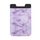 Modello di marmo Road Stretch Phone Indietro Plastica Porta carte Sticky Phone Clip (viola)