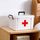Scatola di plastica per uso domestico multistrato per medicinali di emergenza per famiglie, dimensioni: L (bianca)
