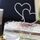Regalo di nozze della decorazione della torta dell'inserto della torta di cristallo del cuore Regalo di nozze della decorazione della torta dell'inserto della torta di cristallo del cuore