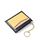 3 PCS Fashion Stitching Multi-card Zipper Card Bag Mini portafoglio multifunzione (blu)
