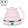 Portatile pieghevole in silicone intelligente temperatura costante da viaggio per campeggio bollitore elettrico, cavo di alimentazione Specifica: US Plug (rosa) Portatile pieghevole in silicone intelligente temperatura costante da viaggio per campeggio bollitore elettrico, cavo di alimentazione Specifica: US Plug (rosa)