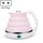 Portatile pieghevole in silicone in silicone intelligente temperatura costante da viaggio Bollitore elettrico, Specifiche del cavo di alimentazione: spina UE (rosa) Portatile pieghevole in silicone in silicone intelligente temperatura costante da viaggio Bollitore elettrico, Specifiche del cavo di alimentazione: spina UE (rosa)