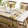 Asciugamano in tessuto di copertura per tavolo da pranzo rettangolare a righe tavolo rotondo tavolo da pranzo, dimensioni: 135x180 cm (strisce gialle grigie) Asciugamano in tessuto di copertura per tavolo da pranzo rettangolare a righe tavolo rotondo tavolo da pranzo, dimensioni: 135x180 cm (strisce gialle grigie)