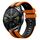 Per Huawei Watch GT 3 / GT 3 Pro cinturino verticale in silicone bicolore (arancione + nero) Per Huawei Watch GT 3 / GT 3 Pro cinturino verticale in silicone bicolore (arancione + nero)