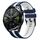 Per Huawei Watch GT 3 / GT 3 Pro cinturino verticale in silicone bicolore (blu scuro + bianco)