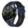 Per Huawei Watch GT 3 / GT 3 Pro cinturino verticale in silicone bicolore (blu scuro + nero) Per Huawei Watch GT 3 / GT 3 Pro cinturino verticale in silicone bicolore (blu scuro + nero)