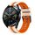 Per Huawei Watch GT 3 / GT 3 Pro cinturino verticale in silicone bicolore (Starlight + arancione) Per Huawei Watch GT 3 / GT 3 Pro cinturino verticale in silicone bicolore (Starlight + arancione)