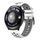 Per Huawei Watch 4 cinturino in silicone bicolore con foro tondo (grigio chiaro bianco) Per Huawei Watch 4 cinturino in silicone bicolore con foro tondo (grigio chiaro bianco)