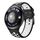 Per Huawei Watch 4 cinturino in silicone con foro tondo bicolore (nero bianco)