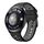 Per Huawei Watch 4 Cinturino in silicone bicolore con foro tondo (nero grigio)