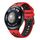 Per Huawei Watch 4 cinturino in silicone bicolore con foro tondo (rosso nero) Per Huawei Watch 4 cinturino in silicone bicolore con foro tondo (rosso nero)