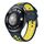 Per Huawei Watch 4 cinturino in silicone con foro tondo bicolore (giallo Ceylon) Per Huawei Watch 4 cinturino in silicone con foro tondo bicolore (giallo Ceylon)