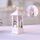 Decorazione da tavolo con lampada a LED a fiamma di simulazione natalizia con motivo pupazzo di neve bianco Decorazione da tavolo con lampada a LED a fiamma di simulazione natalizia con motivo pupazzo di neve bianco