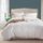Set biancheria da letto principessa con federa in tessuto decorativo in microfibra lavato palla, dimensioni: doppia (una federa e una trapunta) (bianco) Set biancheria da letto principessa con federa in tessuto decorativo in microfibra lavato palla, dimensioni: doppia (una federa e una trapunta) (bianco)