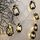 1.5m 10 LEDs Lanterna di Natale Decorazione Festival Retro Lampada a cherosene LED String (Nero)