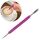 Fancy Coffee Pull Ago per fiori Asta intagliata in acciaio inossidabile Ago per fiori all'uncinetto (viola)